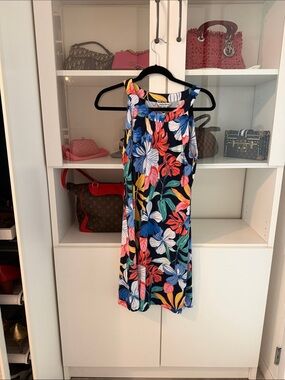 Tommy Bahama Black Multi Tropical Floral Mini Dress
